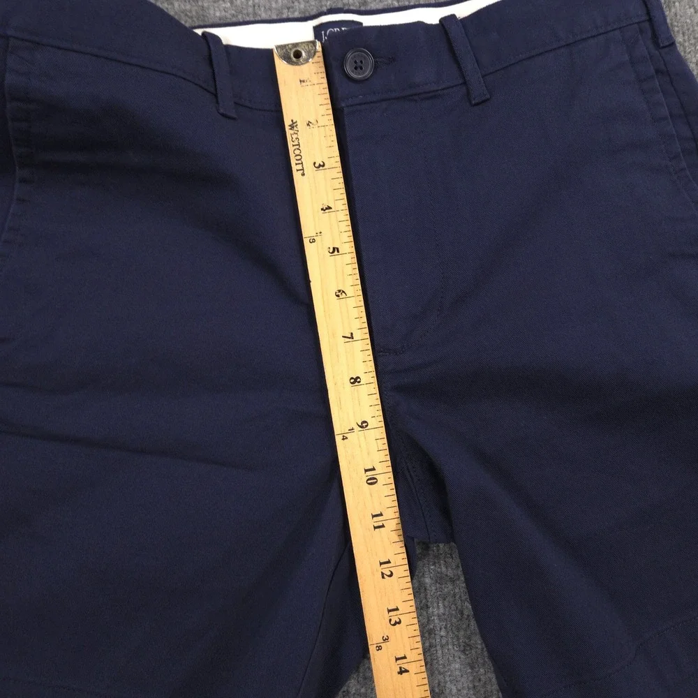 J Crew Flex Chino Shorts Mens 30 Navy Blue Stretch Twill 7